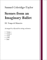 Scenes from an Imaginary Ballet, III. Tempo di Minuetto Orchestra sheet music cover